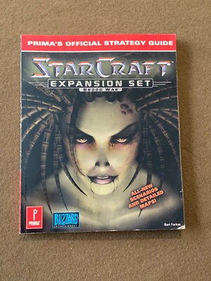StarCraft Expansion Set Official Strategy Guide Video Game Softback Book Prima