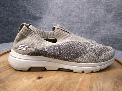 Skechers Mens Go Walk Merritt Khaki Stretch Fit Casual Comfort Shoes Size  11