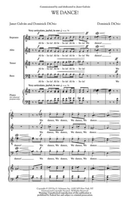 We Dance! Rollo Dilworth Choral Series SATB divisi a cappella Dom