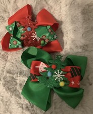 2PCS Xmas Hair Clips Christmas Hair Clips Children Hair Clips