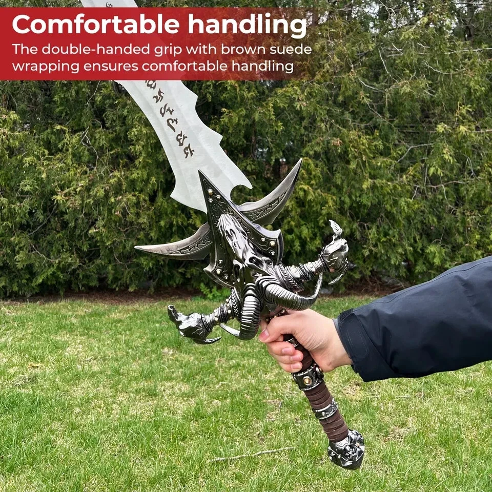 Wow Frostmourne Lich King Arthas Sword Stainless Steel Prop Replica for Cosplay - Image 3 of 4