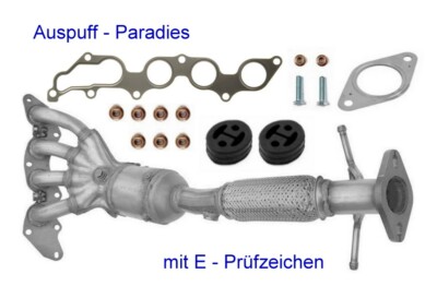 Katalysator mit E-Prüfz. für Ford Focus C-Max 2.0 Typ DM2 (107KW) EURO 4 + Kit