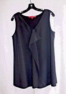 long black sleeveless tunic top