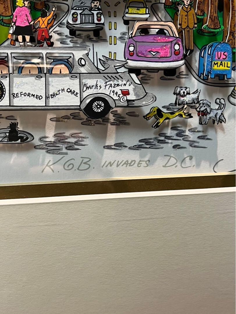 Charles Fazzino KGB Invades DC 3D Hand Signed Numbered 51/350 | eBay