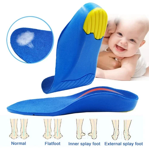 Kids Children Orthopedic Insoles Shoes Flat Feet Arch Support Anti-Slip Sport - Picture 6 of 12