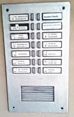 Kit Ricambio Portanome Urmet 4812/10 completo di Tasto di chiamata serie 625