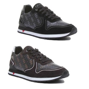 Guess New Glory Lace Up 4g Logo In Black Grey Size Uk 6 12 Ebay