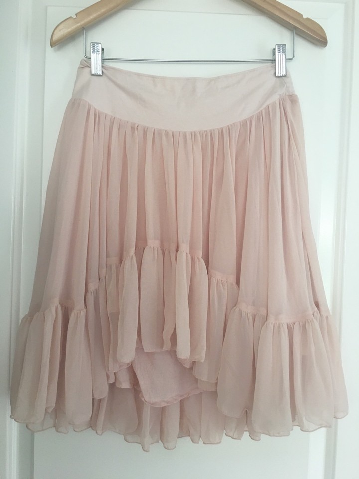 FREE PEOPLE WOMENS SKIRT CIRCLE LINED STUNNING WORK PARTY SZ XS