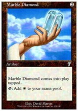 4x Marble Diamond Light Play, English 7th Edition MTG Magic