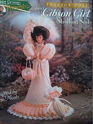 Annie Potter's 1883 Gibson Strolling Suit Doll Crochet Pattern Booklet Barbie