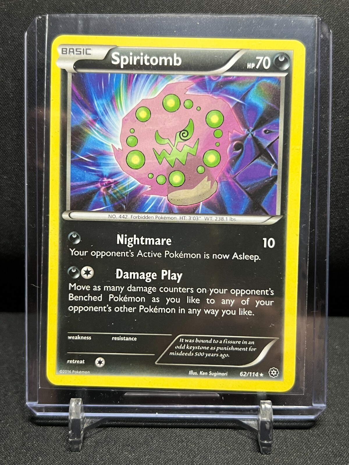Spiritomb 62/114 Rare Pokémon 2016 Steam Siege - LP
