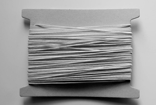 Elastic band, thickness: approx. 1 mm, white, 25m (0.28 EUR/m) - Picture 2 of 2
