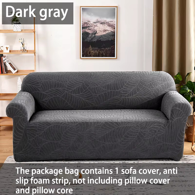 Funda de sofá Jacquard elástica impermeable gruesa en forma de L