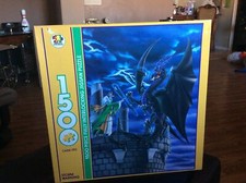 Wizards Revenge, Dragon Wizard Fantasy Jigsaw Puzzle 1500pc RARE New Other