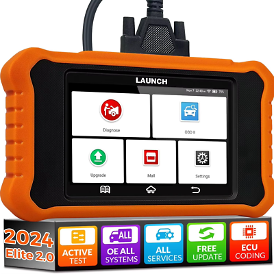 For Honda Acura LAUNCH Creader Elite V2.0 OBD2 Scanner Code Reader