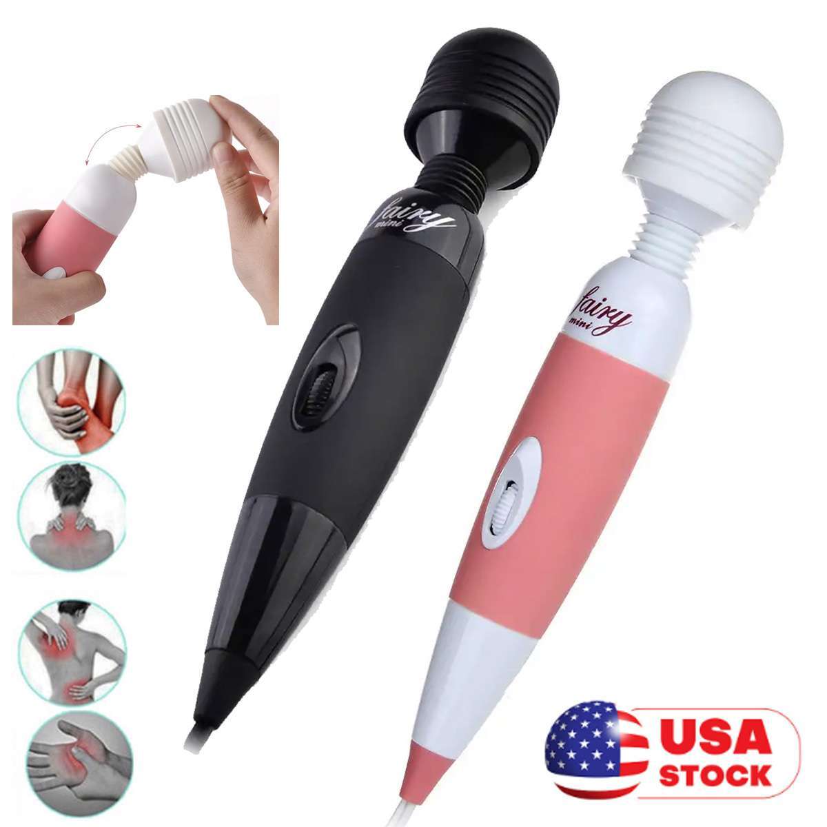 Multi Speed Neck Body Personal Massage Wand Massager Vibrator For Women Men  | eBay
