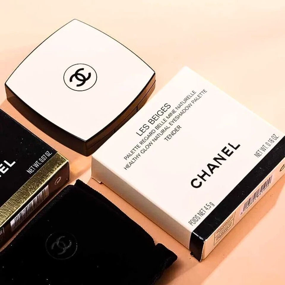 PALETA DE SOMBRAS DE OJOS CHANEL LES BEIGES BRILLO SALUDABLE TIERNO NATURAL 0,16 OZ Foto 3 de 4