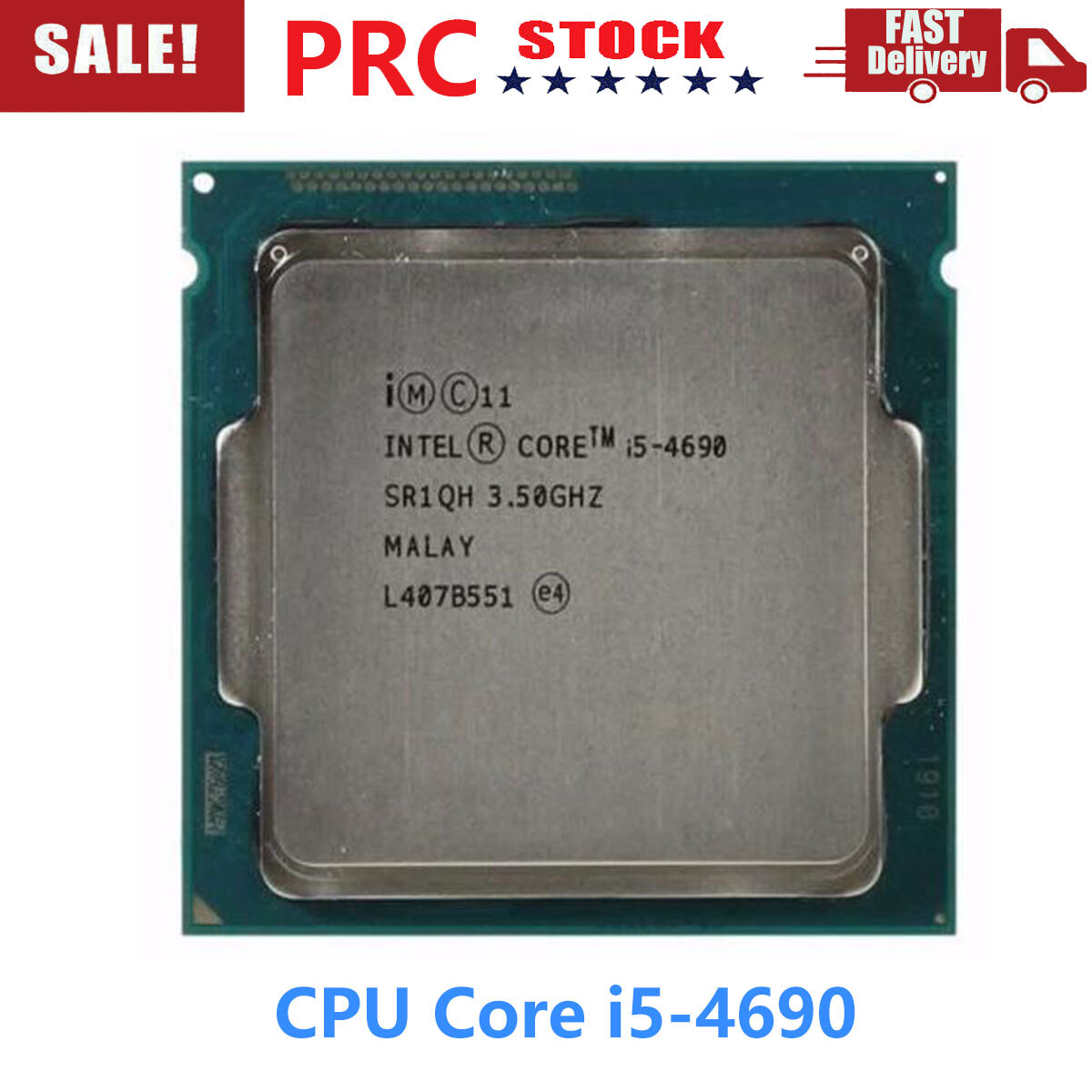 Intel Core i5-4690 CPU 4-Core 3.5GHz 4 Threads 6MB L3 Cache LGA