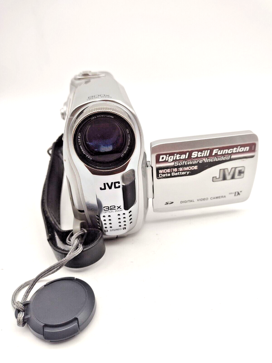 JVC GR-D370U Video Camera 32X Optical Hyper Zoom Untested For