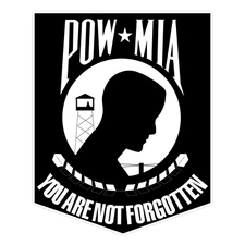 POW MIA 5 Bumper Sticker Military Vinyl Soldier Decal 5"