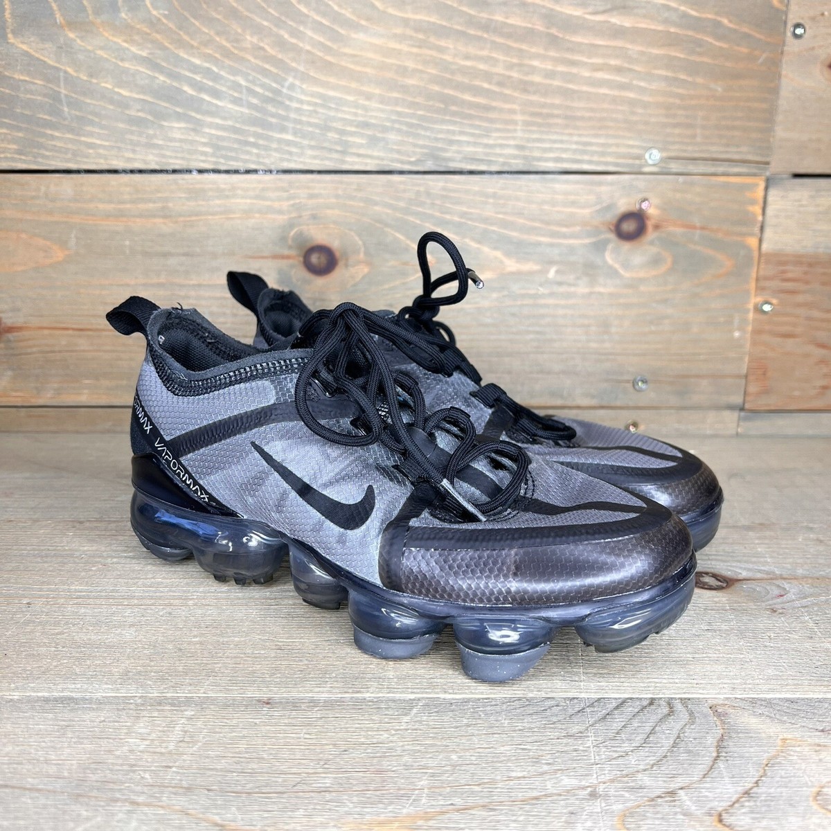 Nike Air Vapormax 2019 Ghost Black Sneakers AJ2616-001 GS