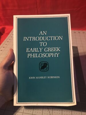 Vintage An Introduction To Early Greek Philosophy by John Mansley Robinson