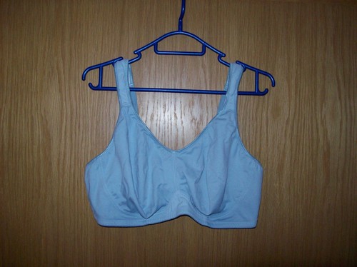 BH ohne Bügel - Sport-BH "body by NKD", Gr. 95 E, blau-grau-unifarben