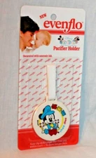 NEW IN PACKAGE  VINTAGE 1992  MICKEY MOUSE CHOO CHOO  PACIFIER HOLDER  