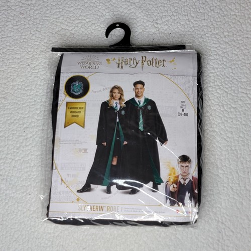 NEW Disguise Unisex Adult Slytherin Costume Blk Grn Med 38-40 Hogwarts Cosplay - Picture 3 of 10