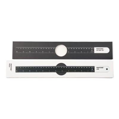 Pantone Ruler Steel Copenhagen Design Black 419 Color