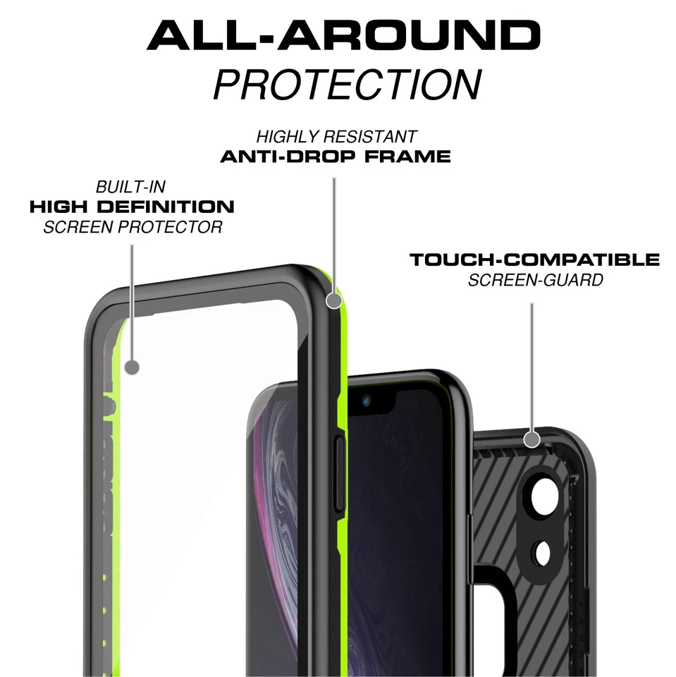 For Apple iPhone XR Xs Max Case Cover Waterproof Shockproof Dirtproof Snowproof - Image 2 of 4