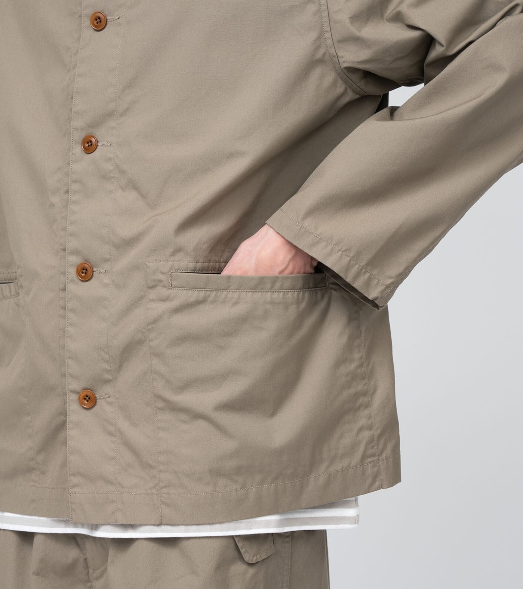 ASK availability First) nanamica Band Collar Shirt Jacket new | eBay