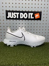 Nike Men React Infinity Pro Golf Shoes White Black CT6621 105 Size 8.5 Wide* New