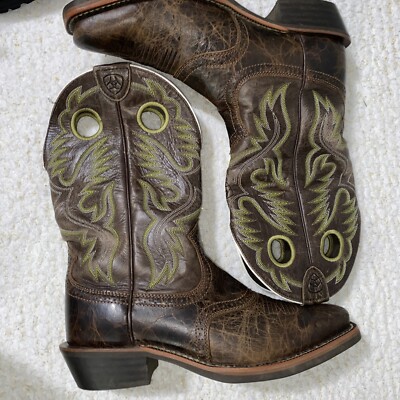Ariat Thunder Brown Heritage Roughstock Leather Western  display picture 1