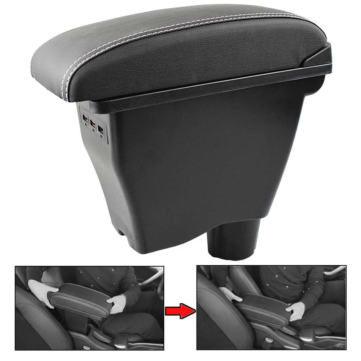SKINII Cornici Decorativi Per Prese D'Aria Auto Per Smart 453 Fortwo Forfour – Accessori Interni Cruscotto Bianco (2 Pezzi)