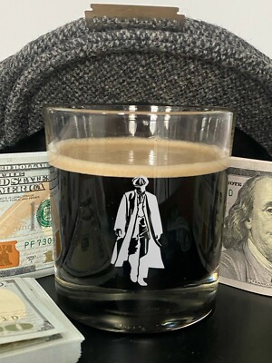 Peaky Blinders Inspired Whiskey Glass - The Shelby Co. Thomas Shelby figure 12oz