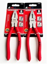 2 Ate Pro 8 Linesman Cutting Gripping Electricians Pliers Pincer 30104