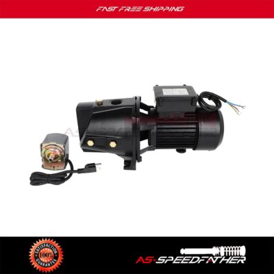 1 HP Shallow Well Jet Pump w/ Pressure Switch 17.6GPM, Hmax 216.5 ft, 115V US