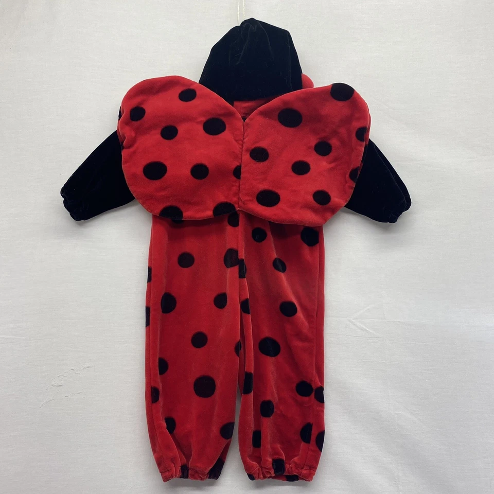 Miniwear 12 Months Red & Black Ladybug Hooded Halloween Costume - Image 2 of 4