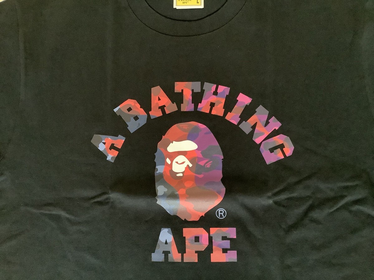トップス 1ST CAMO CRAZY BY BATHING APE TEE Authentic ape bape 1st camo crazy by bathing ape tee t shirt