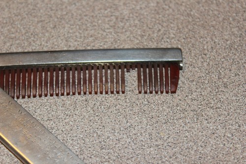 Vtg Sterling Silver Folding Comb W.W. Heidelbaugh 1923-1924 President Lancaster - 第 9/10 張圖片