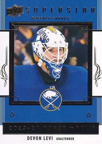 2023-24 Upper Deck Series 2 - Honor Roll #HR58 Devon Levi (RC) - Buffalo Sabres - 第 1/2 張圖片