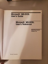 Boxed Microsoft MS-DOS 3.30A Operating System 5.25" Disk Version 2of2 BOOK