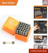 Professional 36-Piece Metal Stamping Tool Set for Jewelry Craft - 4mm, Uppercase