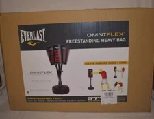 Everlast Omniflex Freestanding Boxing Punching Heavy Bag Black 59 to 67 Inches