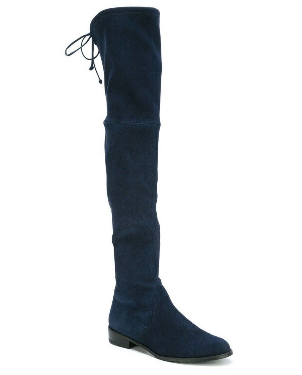 Stuart Weitzman Navy Suede Lowland OTK Boots Women's Size 6 IMMACULATE WITH BOX