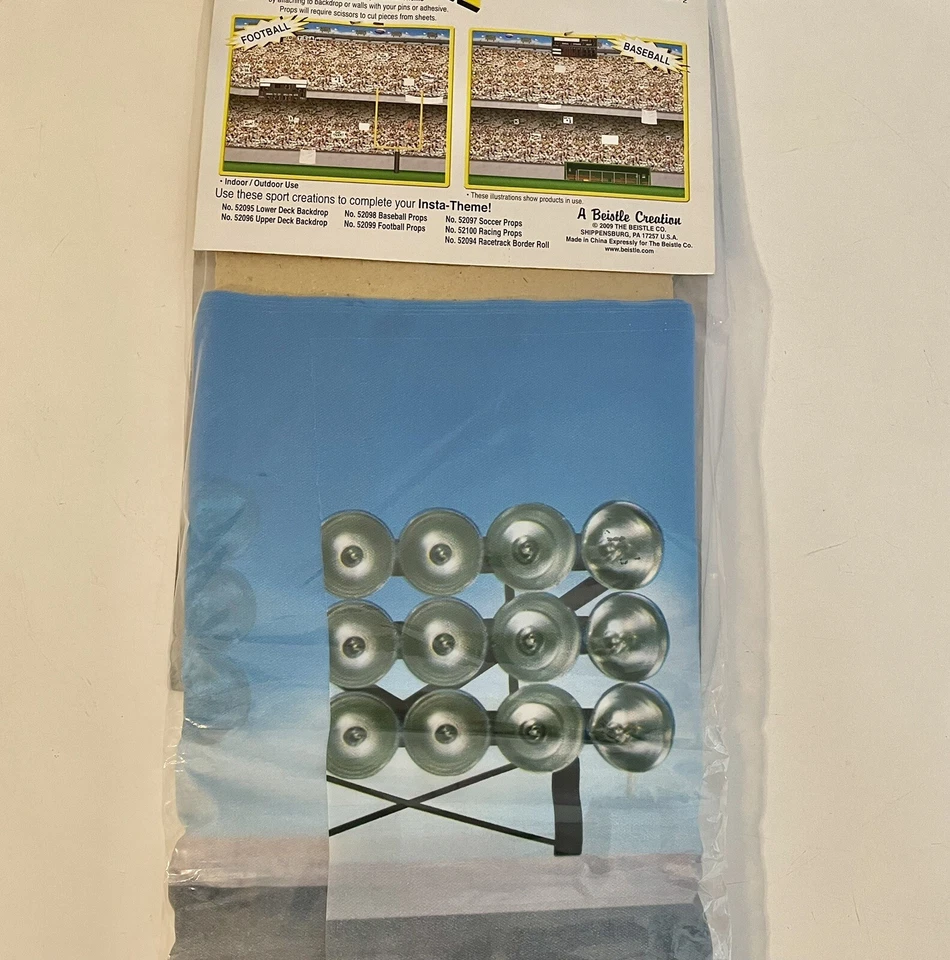 Stadium Backdrop 4’ X 30’Man Cave Sports Den Wall Birthday Party Decoration - Image 3 of 4