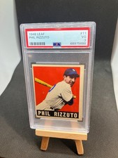 Phil Rizzuto 1948 Leaf VINTAGE ROOKIE RC #11 PSA 3 VG Yankees MLB HOFer 👀🗽⚾️🔥