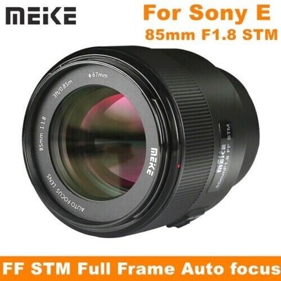 Meike 85mm F1.8 Auto Focus Full Frame Portrait Lens STM for Sony E-Mount Camera