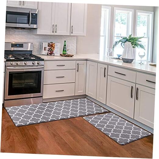 2-Pack Cushioned Anti-Fatigue Kitchen Mats – Waterproof & Non-Slip